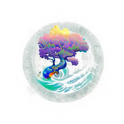 eire sligo and ocean tattoo design idea