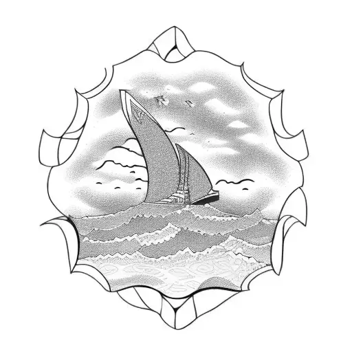 eire sligo and ocean tattoo design idea