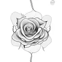 Electric Wire looking like a rose tattoo design idea