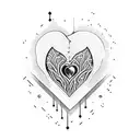 Crying Heart tattoo design idea