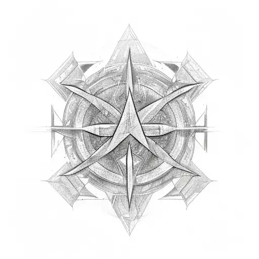 heartagram tattoo design idea