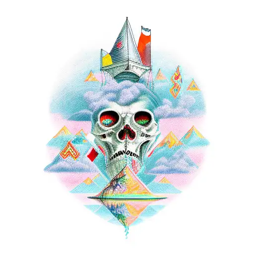 crossing the river styx tattoo design idea