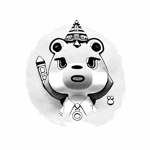 animal crossing Sasha, Pietro and Merengue tattoo design idea