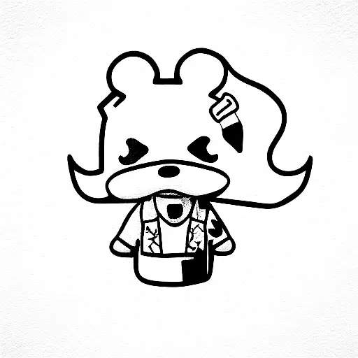 animal crossing Sasha, Pietro and Merengue tattoo design idea