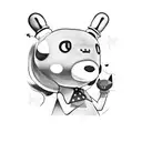 animal crossing Sasha, Pietro and Merengue tattoo design idea