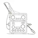 radio receiver from which notes come out tattoo design idea