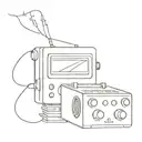 radio receiver from which notes come out tattoo design idea