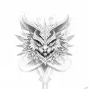 Christian symbolism tattoo design idea