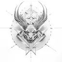 Christian symbolism tattoo design idea