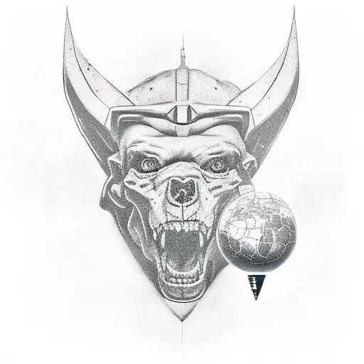 atlas con rayos tattoo design idea