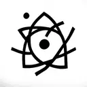 Atom tattoo design idea