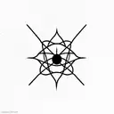 Atom tattoo design idea