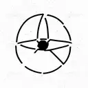 Atom tattoo design idea