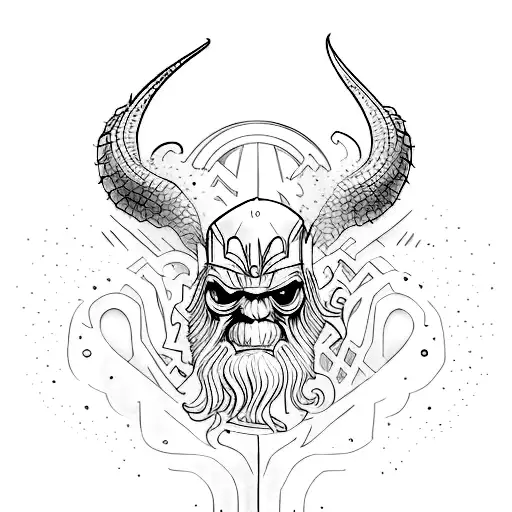 Combine iconic symbols from your favorite movies and fantasy books into a minimalist tattoo tattoo design idea