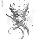 Kirito  tattoo design idea