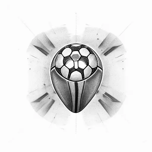 football tattoo design idea