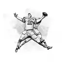 football tattoo design idea