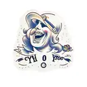laugh now cry later tattoo design idea