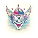 laugh now cry later tattoo design idea