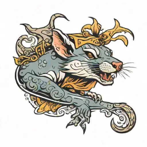 river rat tattoo design idea