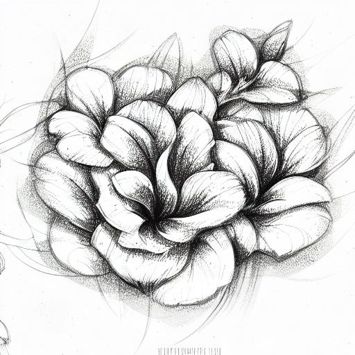 vine of flowers tattoo design idea