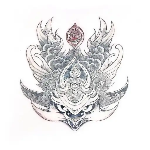 garuda  tattoo design idea