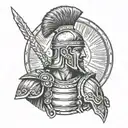Roman Centurion  tattoo design idea