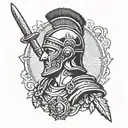 Roman Centurion  tattoo design idea