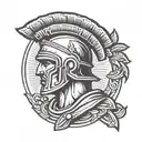 Roman Centurion  tattoo design idea
