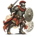 Roman Centurion full body tattoo design idea