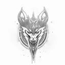 kronos teaming Cerberus  tattoo design idea