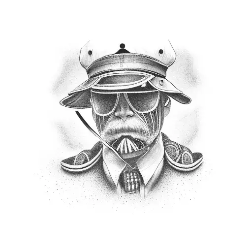 father son walking into dragstrip in front of a old school car tattoo design idea