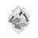 topographic map trail running tattoo design idea