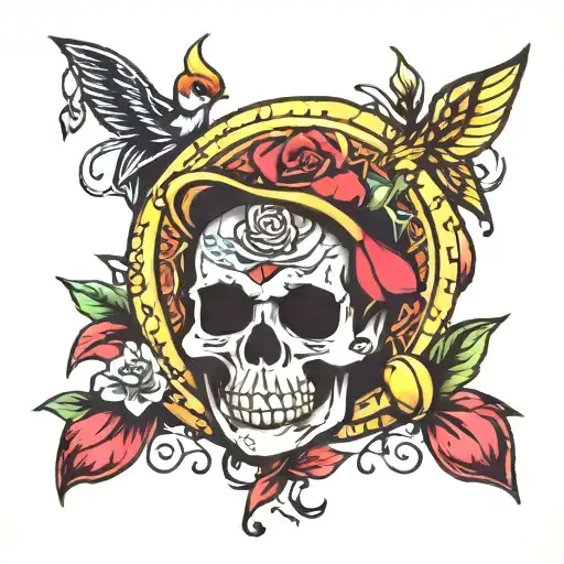 sailor jerry style tattoo design idea