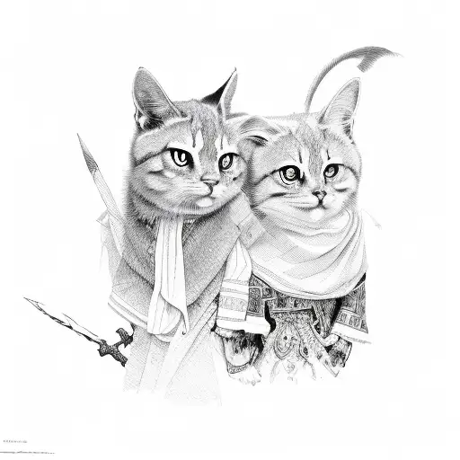 Gabriel and Isabelle  tattoo design idea