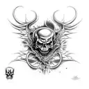 Evil dark tattoo design idea
