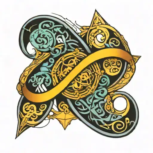 math infinity symbol tattoo design idea