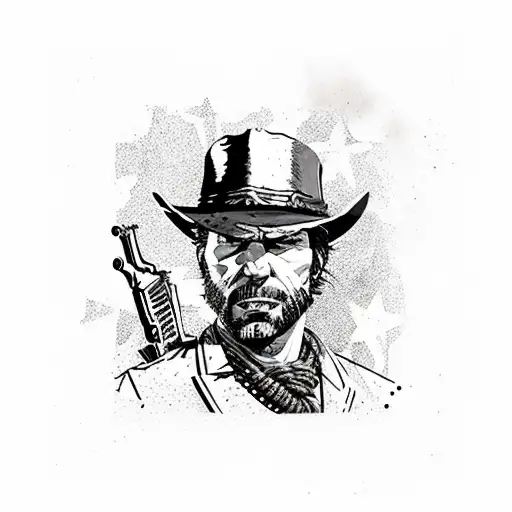 red dead redemption tattoo design idea