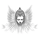 angel  tattoo design idea