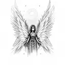 angel  tattoo design idea