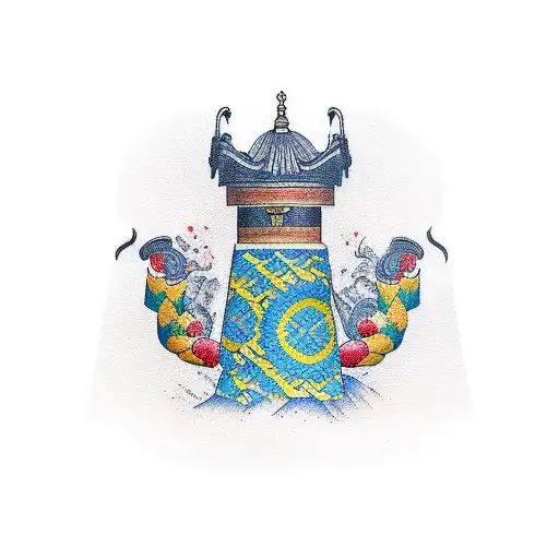 ukraine with portugal  tattoo design idea