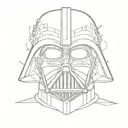 darth vader tattoo design idea