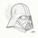 darth vader tattoo design idea