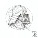 darth vader tattoo design idea