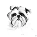 shih tzu tattoo design idea