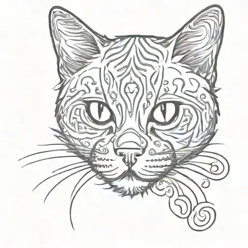 Cat paw print outline tattoo tattoo design idea