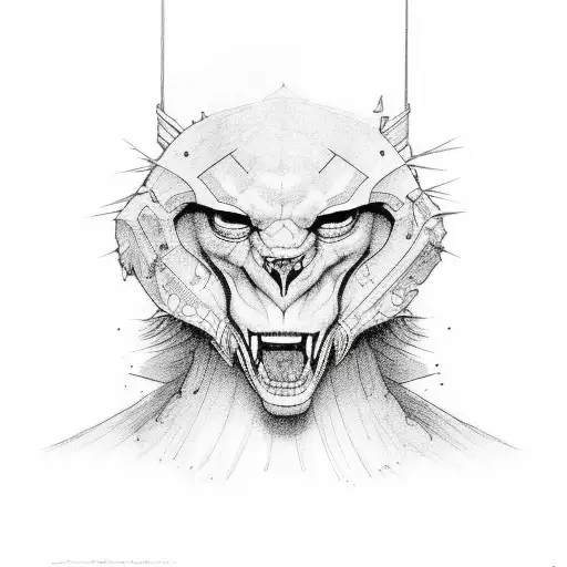 90s rock tattoo design idea