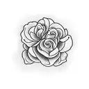 Irish cross with roses and thistles wrapped around it tattoo design idea