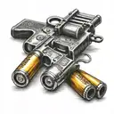 simple shotgun shell  tattoo design idea