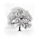 oak tree tattoo design idea